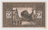 75 пфеннингов, 15 декабря 1921 года, Германия, Husby, фото №3