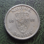 50 эре 1955  Норвегия    ($1.2.2) ~, фото №2