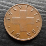 2 раппена  1955   Швейцария    ($4.6.30)~, фото №2