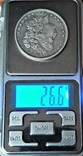 Монета 1 Доллар США, Морган, 1887 год, 0, серебро 26,6 гр, проба 900 (84), фото №13