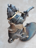 Миниатюра "Конь" (серебро, золото), 97 грамм, фото №12