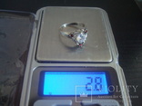 Женское кольцо- серебро с камнями, фото №7