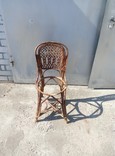 Старинный плетеный стул из лозы, фото №2