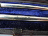 Старинный набор Карандаш и Перьевая ручка с золотым пером ( S. Mordan , Англия ), фото №5
