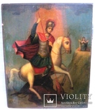 Старовинна ікона Св. Георгій змієборець, фото №13