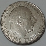 Франція 1 франк, 1988 30-та річниця - П'ята Республіка, фото №2