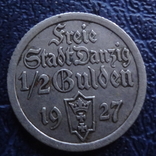 1/2  гульдена 1927  Данциг  серебро  ($5.2.10)~, фото №2