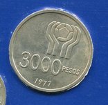 Аргентина 3000 песо 1977 UNC Футбол, фото №2
