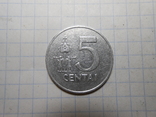 5 центов Литва 1991 год, фото №2