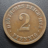 2 пфеннига  1912  D  Германия    ($5.3.13)~, фото №2