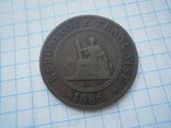 Французький Індокитай 1886 рік 1 цент., фото №2