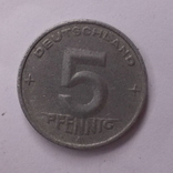 5 Пфенниг 1950 А. ГДР, фото №2