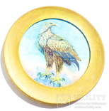  Тарелка коллекционная настенная = Германия - в бронзовой раме - орел -, фото №2