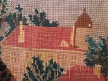 Картина старая "Дом  в зелени ",вышивка крестиком., фото №7