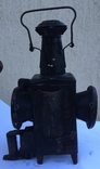 Фонарь железнодорожный лампа большая старинная массивная, фото №6