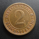 2 пфеннига 1925 G  Германия    ($5.3.29)~, фото №3