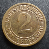 2 пфеннига 1936 F  Германия    ($5.3.33)~, фото №3