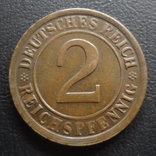 2 пфеннига 1924  G  Германия    ($5.3.38)~, фото №3