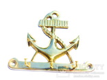 Вешалка - Ключница - морской якорь  - 15,7 х 13 см . бронза, фото №2