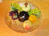 Ваза - италия - 31 см - фарфоровые фрукты, фото №2