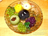 Ваза - италия - 31 см - фарфоровые фрукты, фото №7