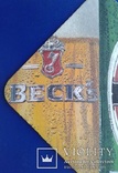 Подставка (бирдекель) BECK's, Германия., фото №11