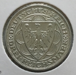Веймар 3 марки 1927 год Бремен х1л2, фото №3