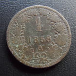 1 крейцер 1858  Австро-Венгрия    ($5.4.12)~, фото №2