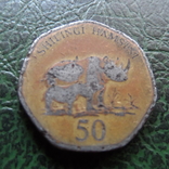 50 шиллингов 1996  Танзания    ($6.1.5)~, фото №2