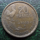 20 франков 1953 В Франция    ($6.1.7)~, фото №2
