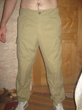 Spodnie gładkie taktyczne. Spodnie militari "jasna oliwa" r. 100/110, numer zdjęcia 3