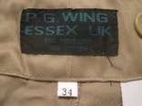 Тактические брюки в песочной расцветке "тан" P.G.Wing Essex UK. Новые, р.34, фото №8