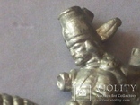 Старинный оловянный солдатик -конный воин., фото №10