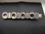 Старинный серебряный браслет с зернью ( серебро 800пр, 92гр), фото №11