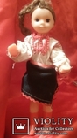 Старая кукла в национальном костюме времен СССР 24 см, фото №10