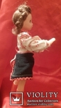 Старая кукла в национальном костюме времен СССР 24 см, фото №11