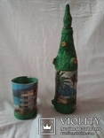 Сувенірна пляшка та стакан Гагра 70-80 роки, фото №2