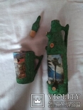 Сувенірна пляшка та стакан Гагра 70-80 роки, фото №4