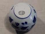 Послевоенная кобальтовая ваза Гжель клеймо "Художественная Артель Керамика", фото №12