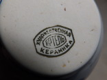 Послевоенная кобальтовая ваза Гжель клеймо "Художественная Артель Керамика", фото №13