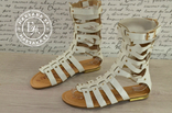 Римские сандалии, босоножки римлянки белые 37 размер, фото №5