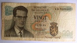 Бельгия 20 франк 1964, фото №2