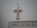  Крест серебро 925, фото №4