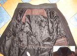 Большая фирменная кожаная мужская куртка TRAPPER Лот 515, фото №6