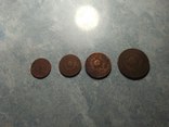 Медные монеты СССР номиналом 1,2,3,5 копеек 1924 года, фото №3