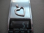 Подвеска серебро 925 пр серце, фото №8