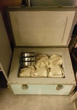 Термоконтейнер для обедов с 6-ю комплектами судков из нержавейки. СССР, фото №2