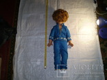 Кукла паричковая на резинках 65 см с клеймом ссср, фото №3