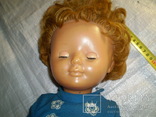 Кукла паричковая на резинках с клеймом 65 см голубоглазая, фото №3