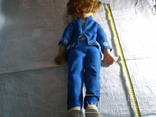 Кукла паричковая на резинках с клеймом 65 см голубоглазая, фото №4